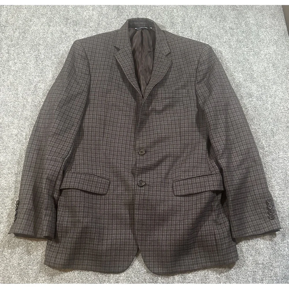 RALPH Ralph Lauren Men's 40R Plaid Multicolor Wool Blazer Slim Fit For Dillards